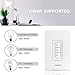 Smart Dimmer Switch, Acenx Wifi Light Dimmer Switch Compatible with Alexa and Google Assistant, Switch Dim Lighting from Anywhere with Smart Life APP, Easy In-Wall Installation (Single-Pole Only)