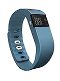SURMOS Smart Sport Bracelet TW64 Smartband Wristband Fitness Tracker Bluetooth 4.0 Time Display Flexible Watch Bracelet (Blue Grey)