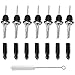 Liquor Pour Spouts Set - Stainless Steel bottle spout and Liquor Pourers Dust Caps Covers (7+7) primary