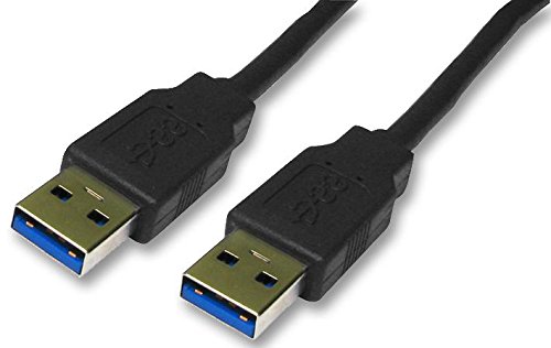 Pro Signal USB 3.0 A Male to A Male Lead, 3m, Black – High-Speed SuperSpeed Data Transfer Cable - CAC250041