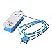 Mini USB Power Strip, 4 Port USB charger station 5V 2.1A-1A 21W Travel Charging Strip Outlets 5ft Extension Power Supply Cord with Universal Flat Wall Plug 100V-240V Input USB Power Sockets (Blue)