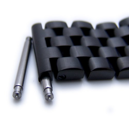 22mm-SUPER-Engineer-Solid-Stainless-Steel-Straight-End-Watch-Band-PVD-Black