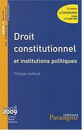 Droit constitutionnel et institutions politiques