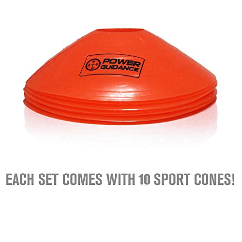 POWER-GUIDANCE-Agility-Ladder-20-Feet-for-Speed-Agility-Trainning-Quick-Footwork-Exercise-with-12-Plastic-Rungs-4-Pegs-Carry-Bag-10-Sports-Cones