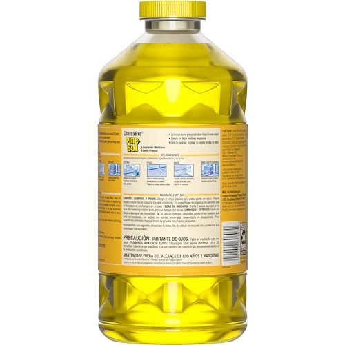 PINE-SOL MULTI-SURFACE CLEANER, CLOROXPRO, 2X CONCENTRATED FORMULA, LEMON FRESH, 80 FL OZ