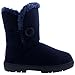Womens Single Button Fully Fur Lined Waterproof Winter Snow Boots