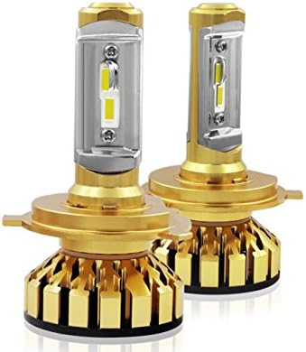 Car LED Headlight Bulbs(2pcs) &amp; LED Bulbs 50W 5000lm Super Bright High Power LED Chips and 6000K White Hi/Lo LED Headlight Bulbs Conversion Kits--H4