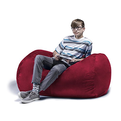 Jaxx Sofa Saxx Bean Bag Lounger, 4Feet, Cherry Microsuede Pricepulse