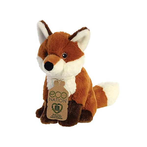 Aurora World Aurora, 35009, Eco Nation,Fuchs, 23cm, Plüschtier, Braun & Weiß – Bild 4