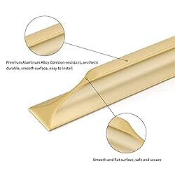 Peaha 10 Pack Finger Edge pulls for Self-Stick