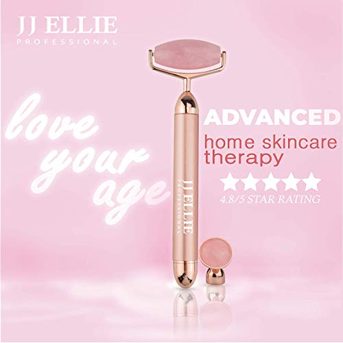 Glow Advanced Rose Quartz Face Roller Spa Quality Vibrating Facial
