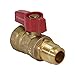 Midline Valve GASLxF3812 Premium Brass Gas Ball Valve with 3/8 in. x 1/2 in. Flare x FIP Connections