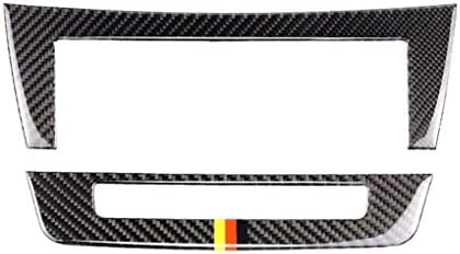 Lorjoy Carbon Fiber Multimedia Central Control Panel Cover Trim Replacement For Mercedes W204 C Class 2010-2013