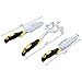 SONGMICS 8 Piece Garden Tool Set Includes Garden Tote Folding Stool and 6 Hand Tools w/ Heavy Duty Cast-aluminum Heads Ergonomic Handles UGGS40L