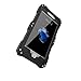 Bpowe for iPhone 7 Metal Case,Gorilla Glass Aluminum Metal Premium Protection Shockproof Military Bumper Heavy Duty Sturdy Protective Cover Shell Case for iPhone 7 4.7 inch (Black)