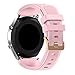 Bands for SAMSUNG Gear S3 Frontier / Classic Watch Silicone Bracelet Rose Gold Buckle, Sports Silicone Band Strap Replacement Wristband For Samsung Gear S3 Frontier / S3 Classic (Blush Pink-RGB)