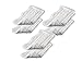 Oalas Microfiber Professional Replacement Cleaning Pads for Shark Steam Euro-Pro Mop (Set of 6)
