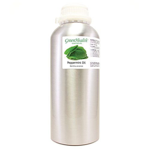16 oz Japanese Peppermint Essential Oil (100% Pure & Uncut), Aluminum Bottle - GreenHealth