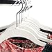 Joy Mangano 120 Pack White Huggable Hangers Non Slip Velvet Hangers Space Saving Clothes Hangers