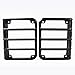 Firebug 2007-2018 Jeep Tail Light Cover Stainless Steel Matte Black, Jeep Wrangler Tail Light Guards Cover, Automotive Accessories Lights Covers, Jeep Rear Light Protectors, Jeep Tail Light Protectors