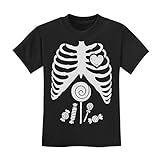 TeeStars - Children Skeleton Candy Rib-cage X-Ray Halloween Funny Kids T-Shirt