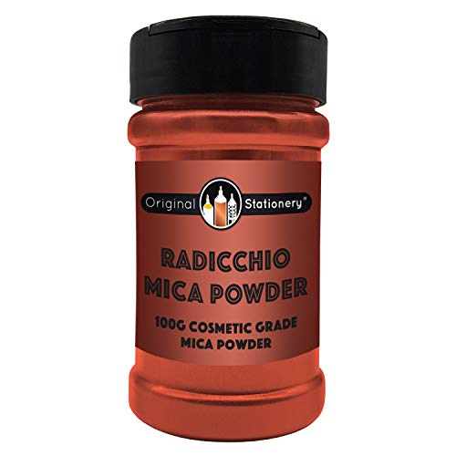 Mica Powder - 3.5 oz / 100 g [HUGE x3-5 THE SIZE OF OUR COMPETITORS] Cosmetic Grade - True Colors - Beautiful Mica for Slime, Soap Making, Bath Bombs, Make-up, Nails, Holiday Crafts (Radicchio) - Thumbnail 5