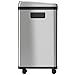iTouchless 16 Gallon Touchless Sensor Kitchen Trash Can and Recycle Bin with Wheels, 60 Liter Stainless Steel Dual-Compartment (2 x 8 Gallon) Combo Recycling and Garbage Trashcan