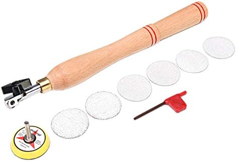 SNOWINSPRING Wood Bowl Sander Sanding Tool with Sanding Disc for Lathe Wood Turning Tool Woodworking