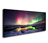 S01850 Wall Art HD Printed Aurora Borealis Painting on Canvas Printing Decoration Room Canvas Prints for Home Decor