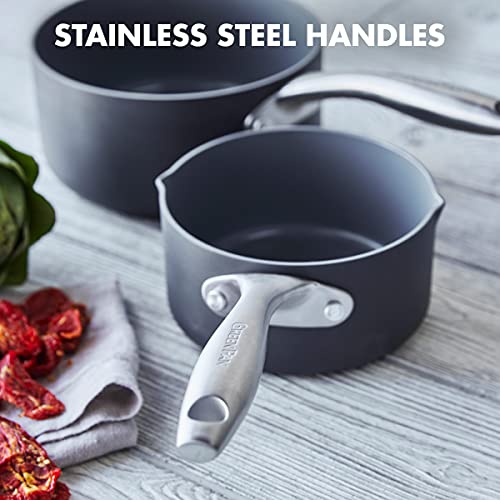 GreenPan Lima Hard Anodized Healthy Ceramic Nonstick 1QT and 2QT
