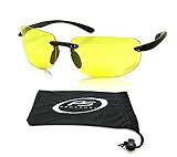 Rimless bifocal yellow sunglasses Unisex