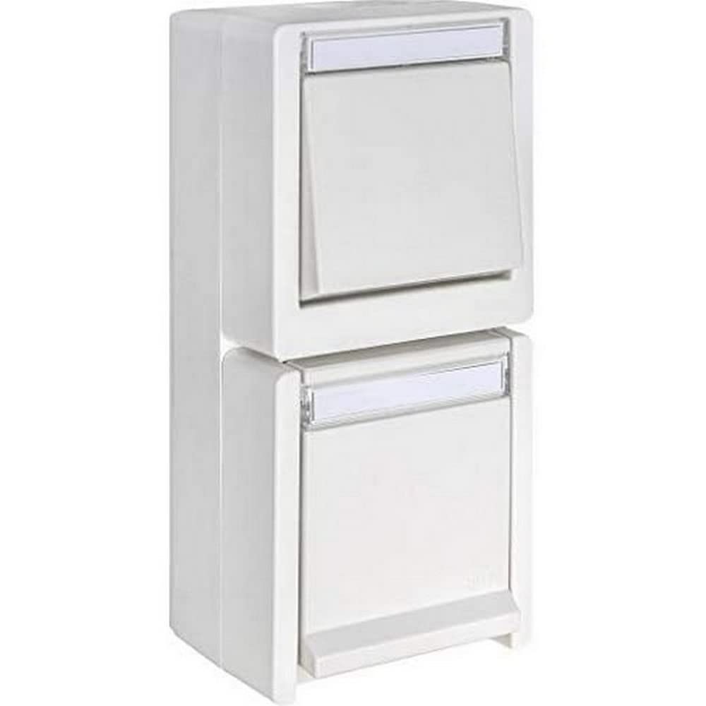 OPUS® Resist Switch/Button with Socket, Vertical Design Button, Changer, Pure White