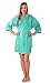 Lightweight Knee Length Waffle Kimono Bridesmaids Spa Robe