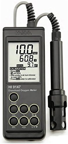 Hanna HI 9147 - 04 oximetro Notebook, Probe galvanica, 4 M. Cable