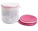 Tenrai Set of 3 Bra Bags, Delicates Laundry Bags, Bra Fine Mesh Wash Bag, Zippered, Protect Best Bra or Underware in The Washer (Cylindrical, Rose, Set of 3)