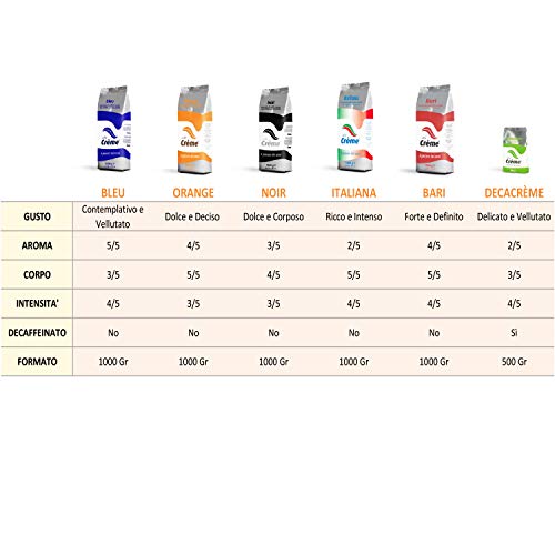 Caffé Créme Marke - Italienische Entkoffeinierte Kaffeebohnen "Decacréme" 500 g – Bild 6