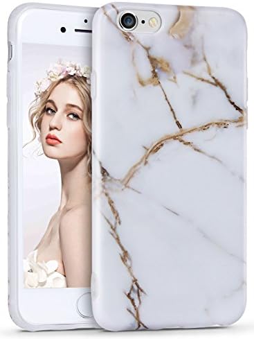 iPhone 6/6s Marble Case,Imikoko™ Slim-Fit Anti-Scratch Shock Proof [Stone Texture Collection] Print TPU Soft Case for Apple iPhone 6/6S (4.7 inch)