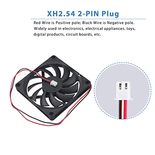 GDSTIME-80mm-x-10-mm-DC-12V-Fan-Case-Brushless-Cooling-Fan-2-Pin-PC-Case-Airflow-Cooler