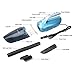 Reserwa Car Vacuum 12V 80W Wet Dry Car Vacuum Cleaner 2 in 1 Portable Car Vaccum Handheld Vacuum Car 14.7FT(4.5M) Power Cord with LED Light One Carry Bag and One Cleaning Brush (Blue)