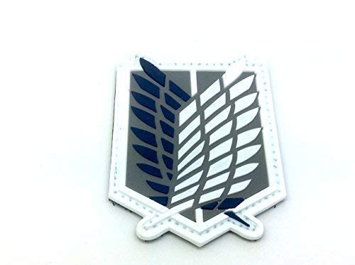 Patch Nation Shingeki No Kyojin Anime Recon Corps Cosplay Airsoft PVC Patch