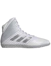 white and gold adidas wrestling shoes