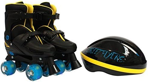 Street Flyers Light up Quad Skates with Helmet by Street Flyers