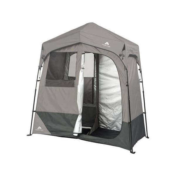 Ozark-Trail-2-Room-7-x-35-Instant-ShowerUtility-Shelter-Dark-Grey