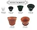 Plant Pots - 100% Recycled Plastic - Made in USA - Strong, Reusable (7.5
