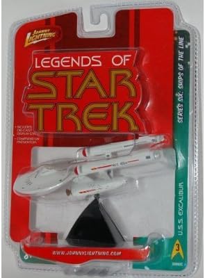 Johnny Lightning Legends of Star Trek Series 6 Ships of the Line: U.S.S. Excalibur 1/64 Scale Die Cast