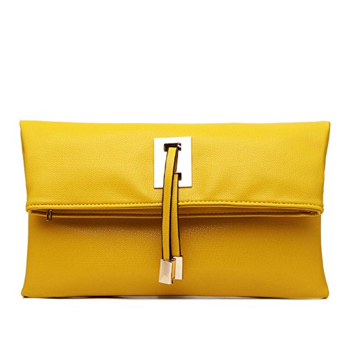 UPC 603629501318, Abshoo Women Clutch Purse Evening Faux Leather Clutch Bags (Yellow)