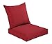 BOSSIMA Indoor/Outdoor Rust Red Deep Seat Chair Cushion Set,Spring/Summer Seasonal Replacement Cushions.