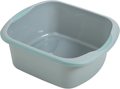 Addis Premium Soft Grip Large Rectangular Washing Up Bowl 9.5 L Tranquil Haze