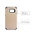 Samsung Galaxy S7 Edge Case, Qadou Adaptive Dynamic Soft Polymer Shockproof Case Protective Cover nonslip Phone Case for Samsung Galaxy Gear S7 edge Smartphone ( Platinum Gold)