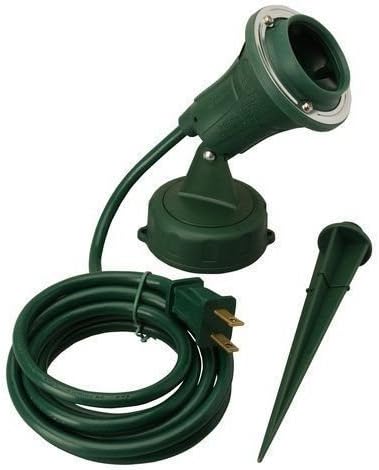 Woods Coleman Cable 0430 6 Foot 18 Ga. Floodlight Holder Yard Stake
